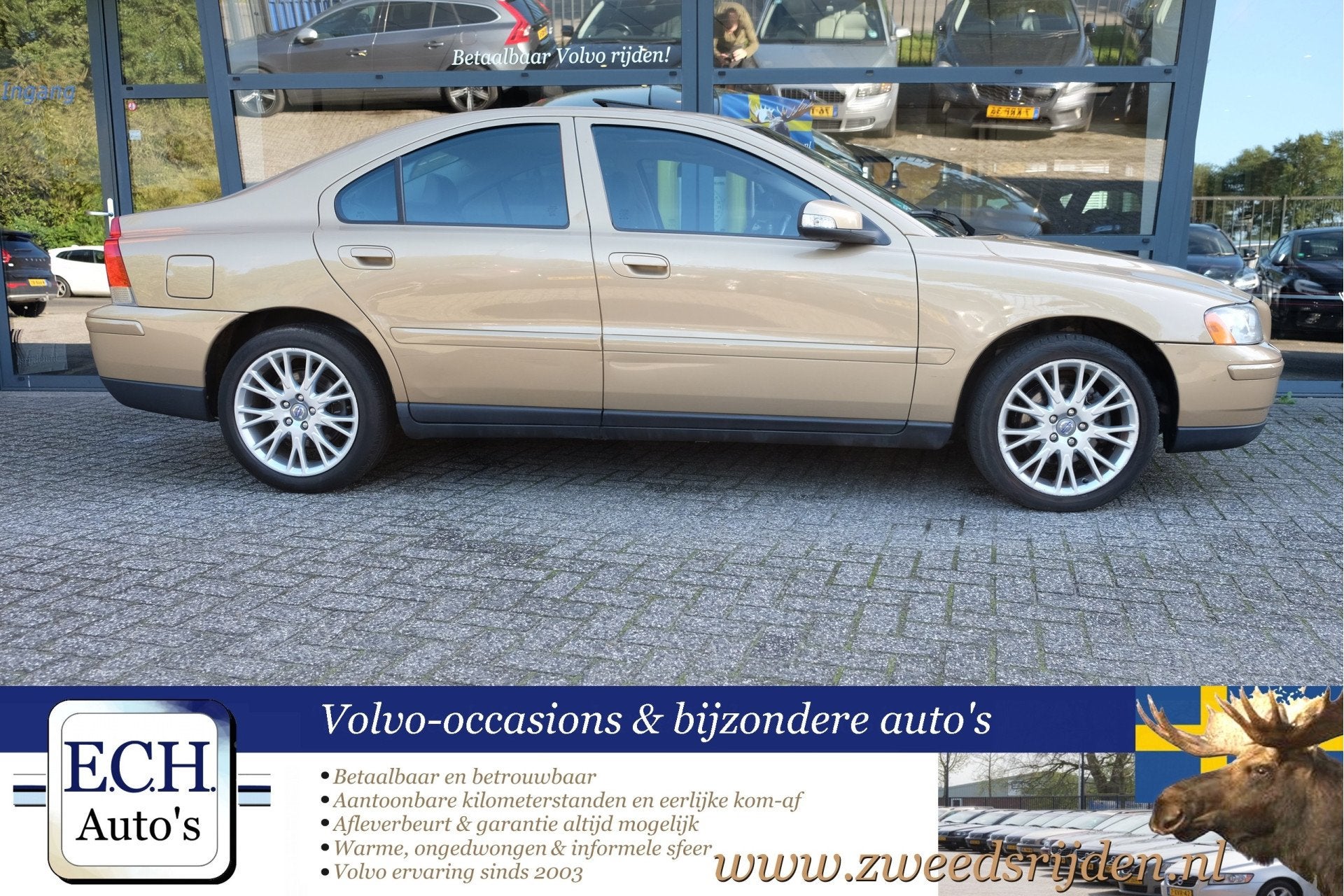 Volvo S60 2.4 140 pk Drivers Edition, Schuifdak, Leer, Auto's, Voorwielaandrijving, Gebruikt, Met garantie (alle), S60