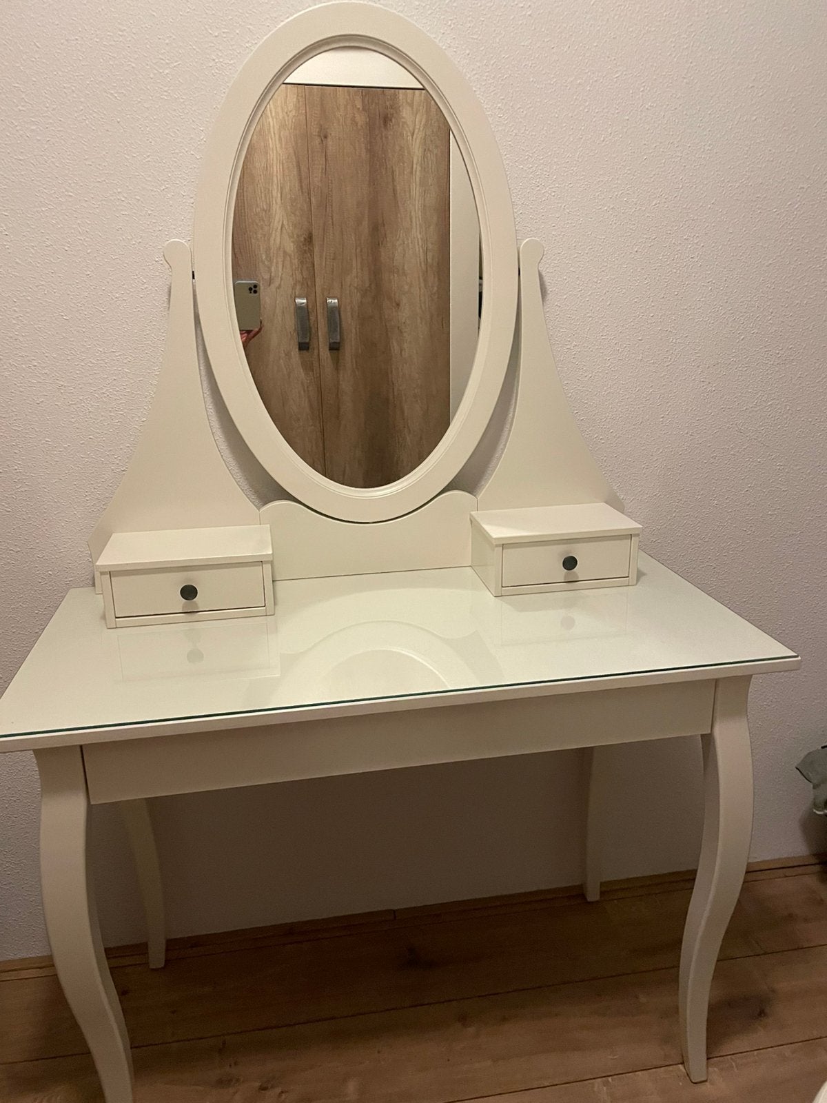 Kaptafel make up tafel met spiegel, Ophalen, Zo goed als nieuw, 50 tot 100 cm, Minder dan 100 cm