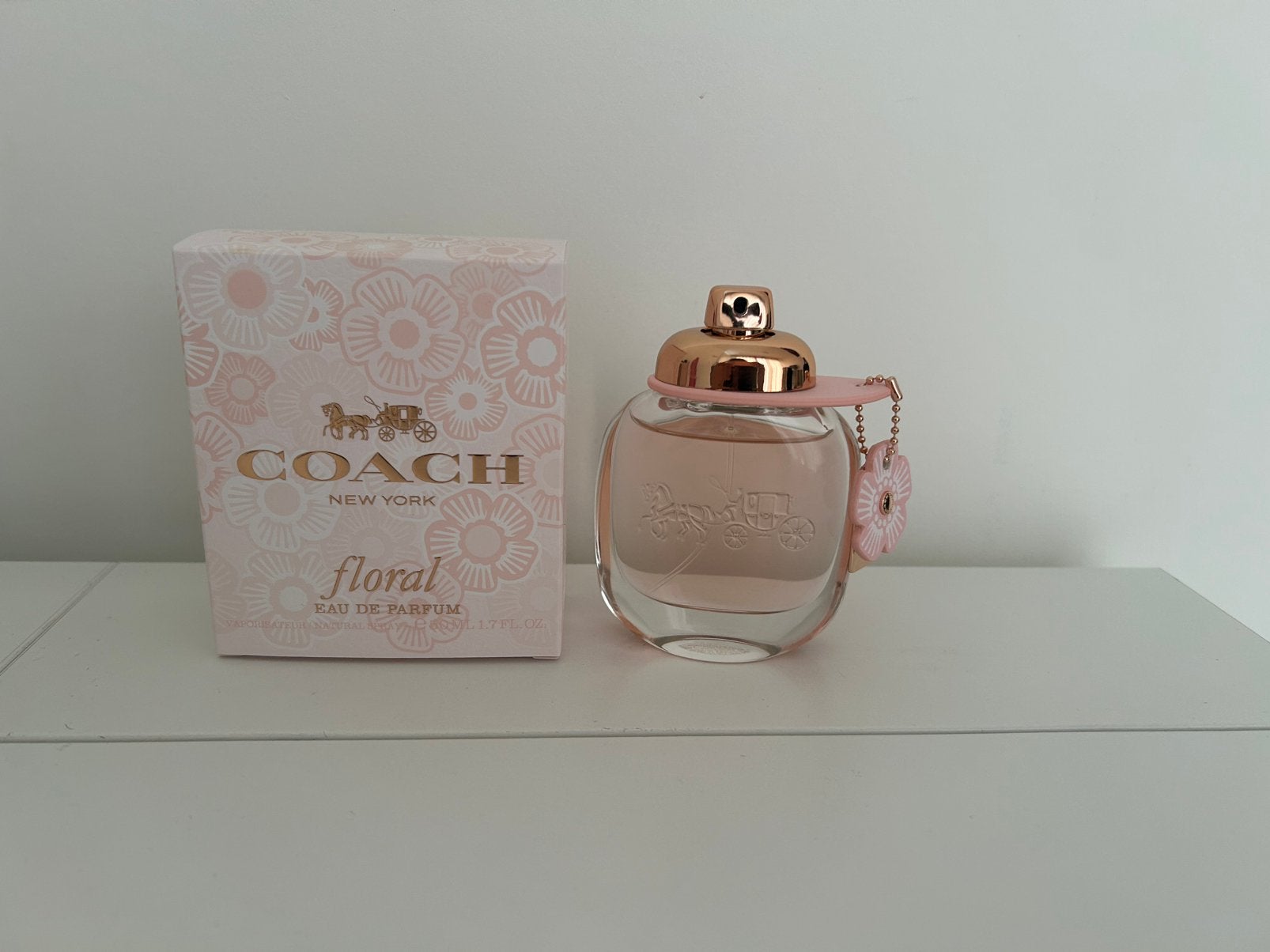 Coach Floral Eau de Parfum 50ml (bon aanwezig), Ophalen of Verzenden, Zo goed als nieuw, Parfumfles