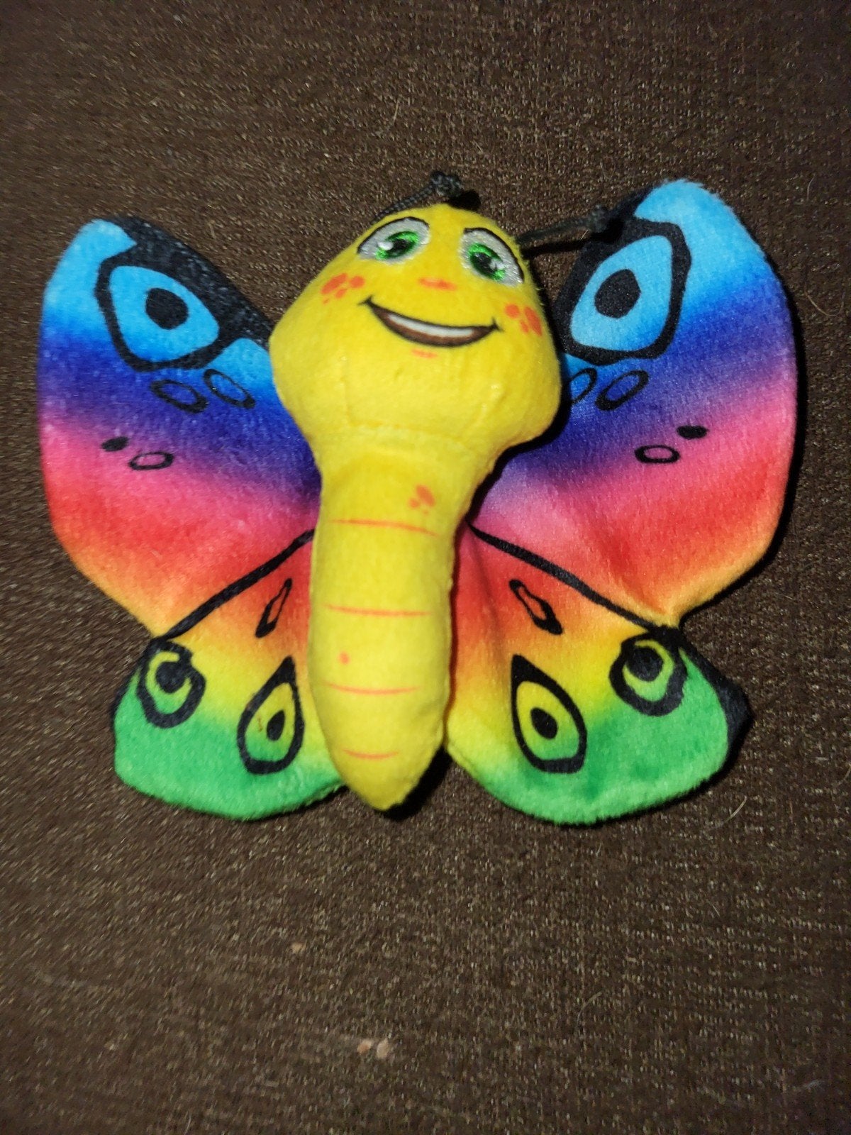 Kleurrijke vlinder knuffel - Zo goed als nieuw, Overige merken, Overige karakters, Overige typen, Ophalen of Verzenden