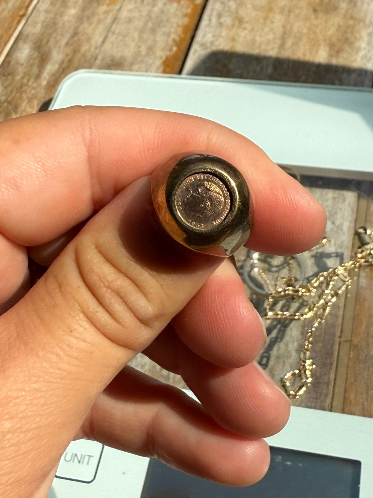 Ring munt zeldzaam, Ophalen of Verzenden, Zo goed als nieuw, 17 tot 18, Dame