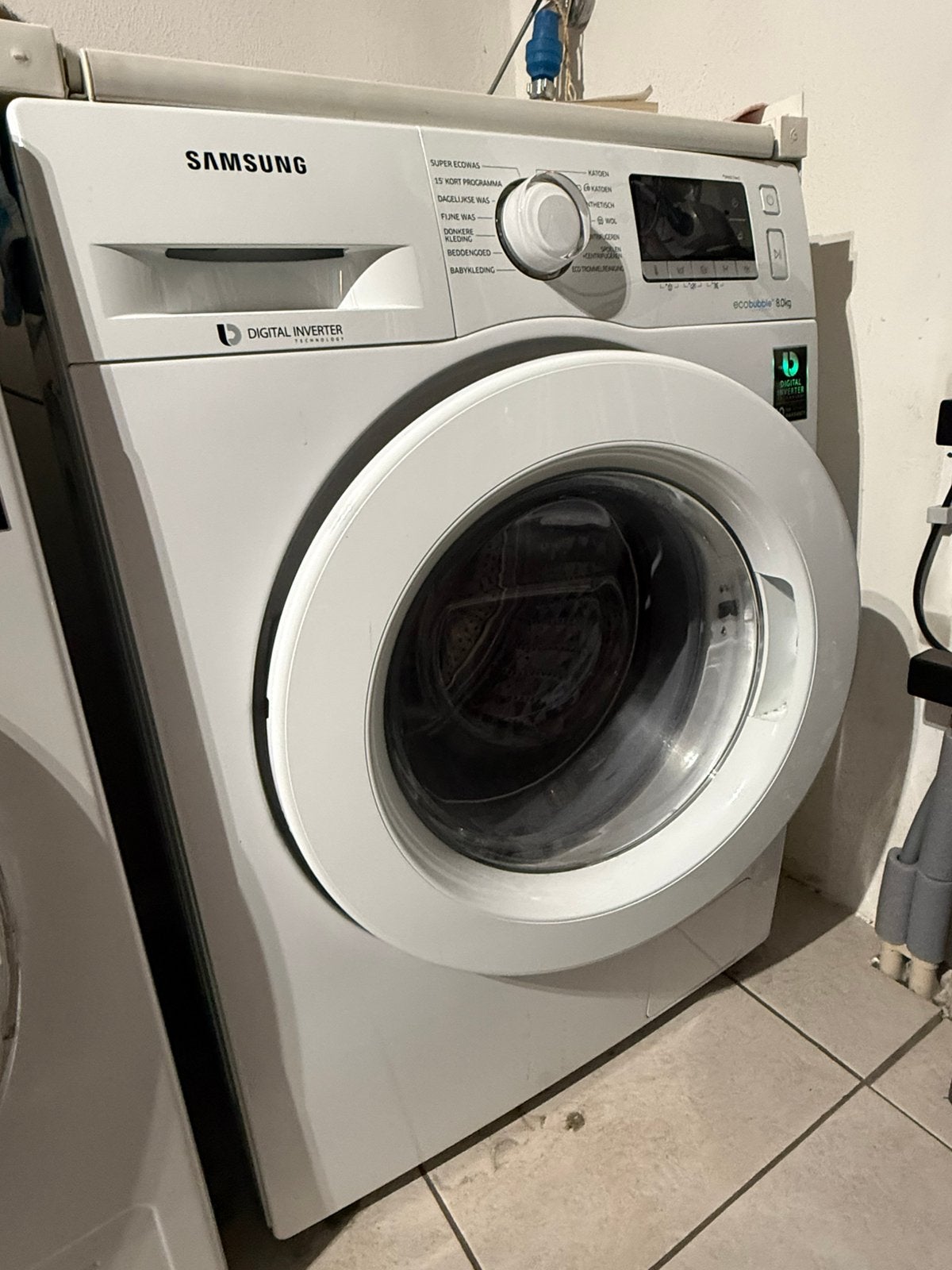 Wasmachine 8 kg goed werkend, Ophalen, Gebruikt, Voorlader, 85 tot 90 cm