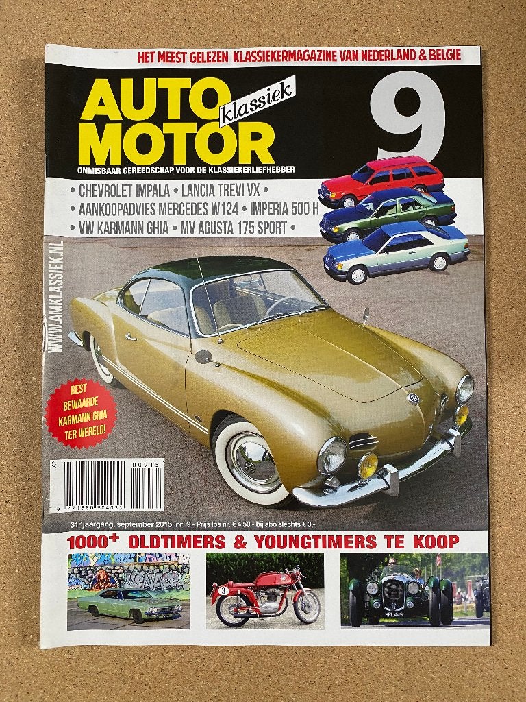 Auto Motor Klassiek 9 2015, Verzenden, Gelezen, Algemeen
