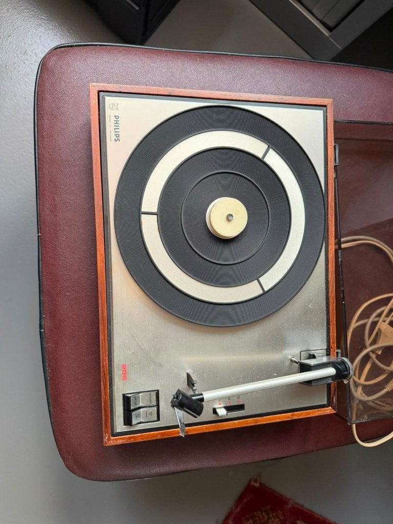 Philips 22GA205 Vintage Platenspeler | Retro | Project, Philips, Automatisch, Ophalen of Verzenden, Platenspeler