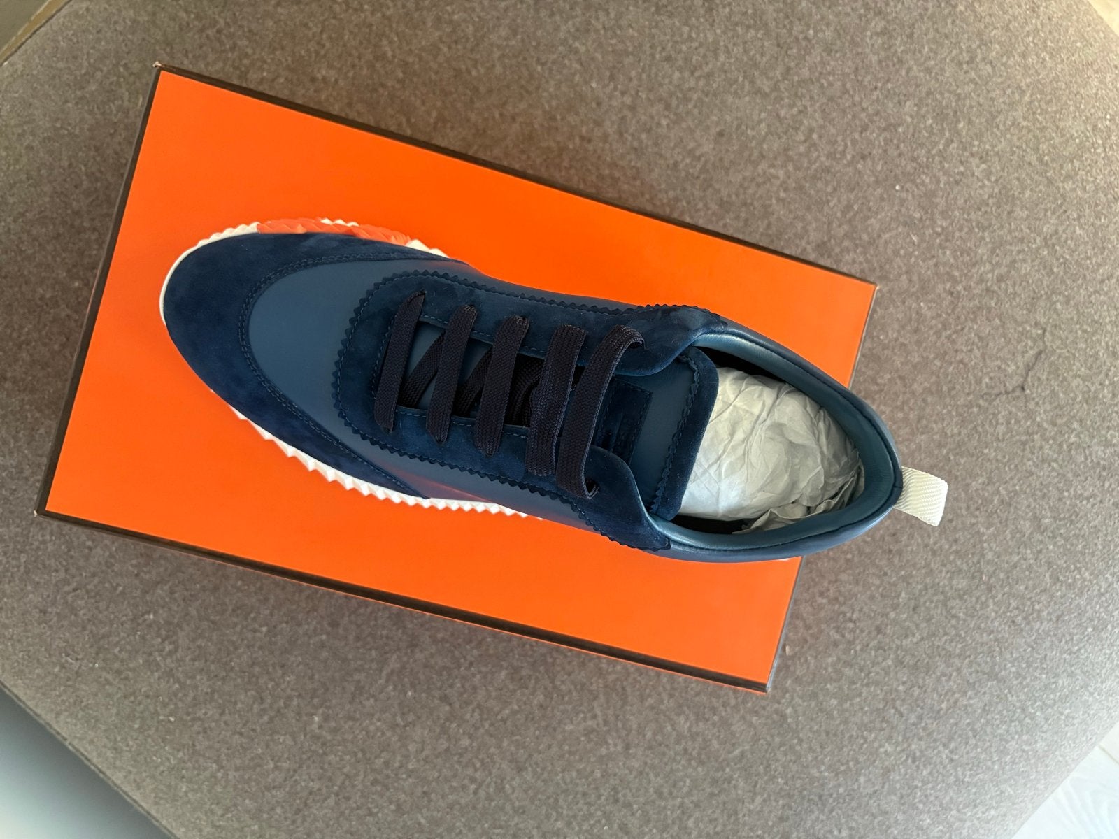 Sneakers 1:1 lijkend op hermes sneakers, Ophalen of Verzenden, Nieuw, Blauw, Sneakers of Gympen