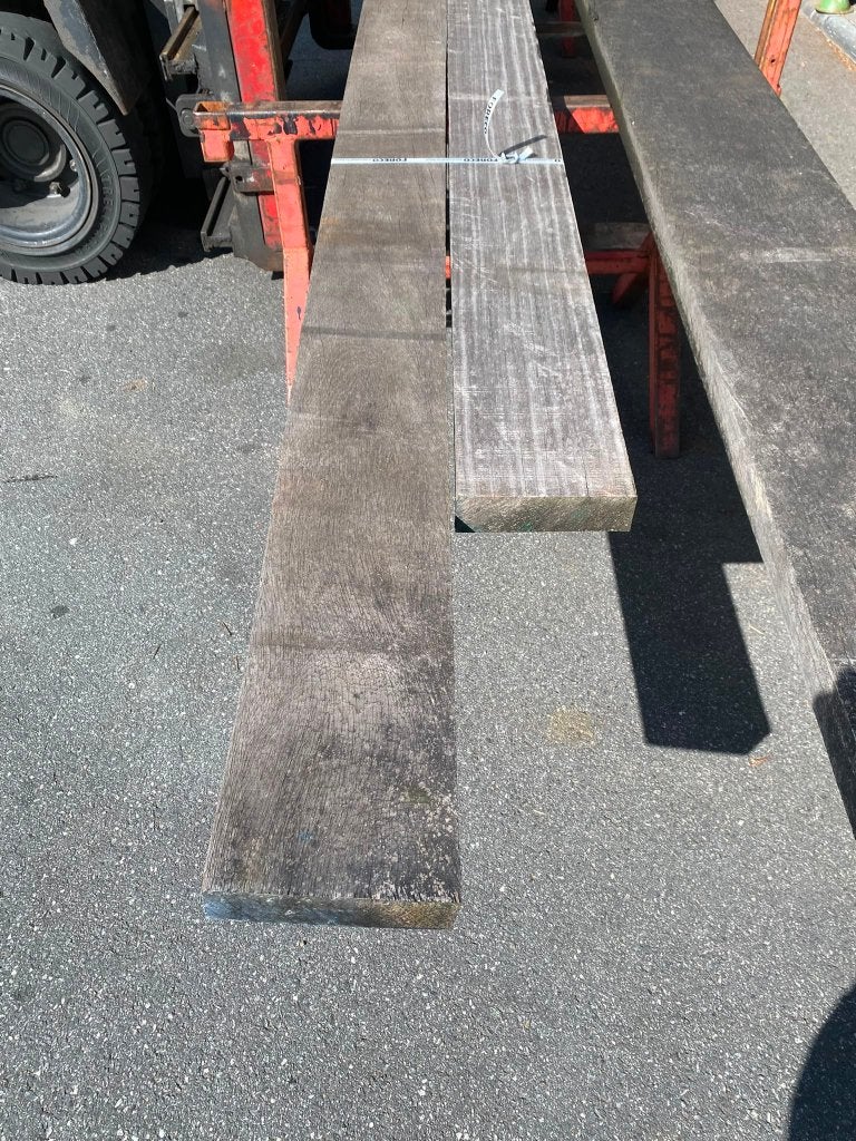 angelim 60x200mm 550cm nr. 738, Ophalen, Zo goed als nieuw, Hardhout, 250 cm of meer