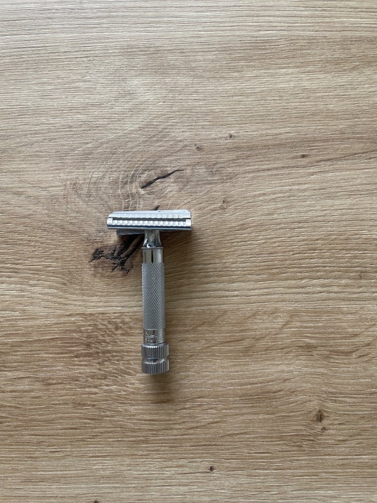 Safety Razor Merkur 37C Slant, Ophalen, Gebruikt, Gehele gezicht