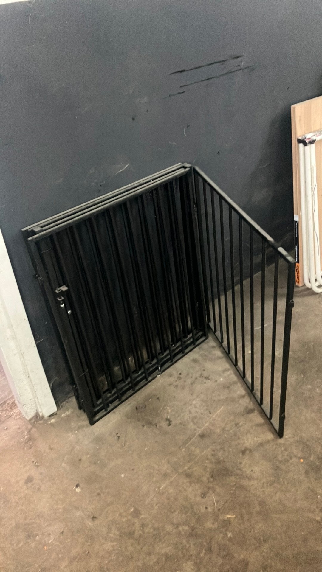 Houtkachel hek, Ophalen, Zo goed als nieuw, Metaal of IJzer, 115 cm of meer