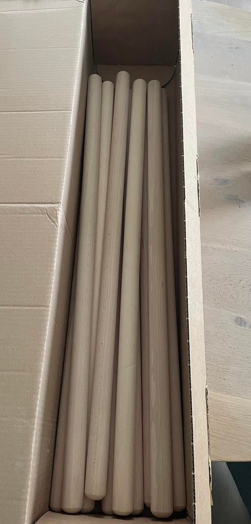Gymnastiek staaf beuk 80cm - 10 stuks - Nieuw, Sport en Fitness, Ophalen, Nieuw