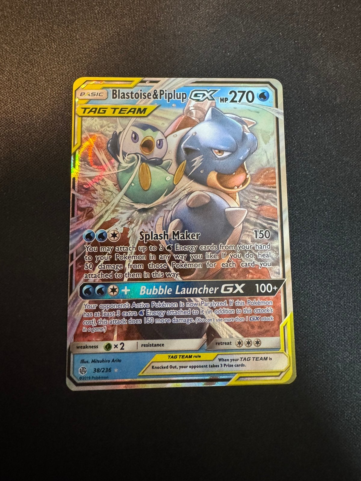 Blastoise & piplup GX 38/236, Ophalen, Zo goed als nieuw