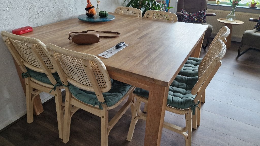 eettafel, Ophalen, Gebruikt, Vierkant, Modern / knus