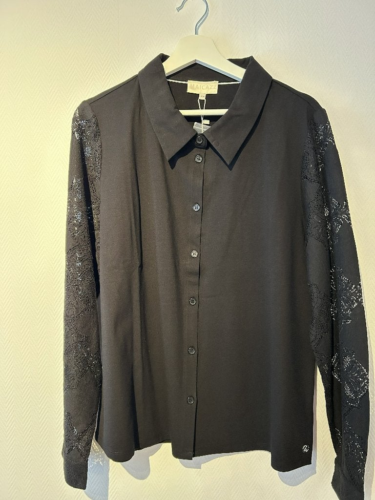 Mooie blouse van Maicazz, Zwart, Maat 42/44 (L), Nieuw, Ophalen of Verzenden