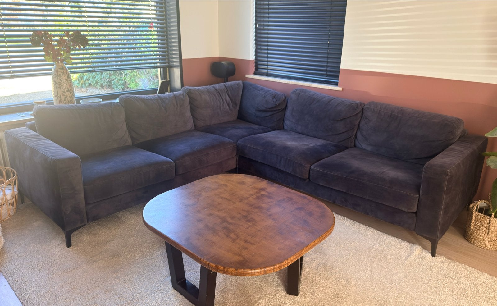 Comfortabele Hoekbank Pronto Wonen - Antraciet 270x250, Ophalen, 250 tot 300 cm, Gebruikt, 100 tot 125 cm