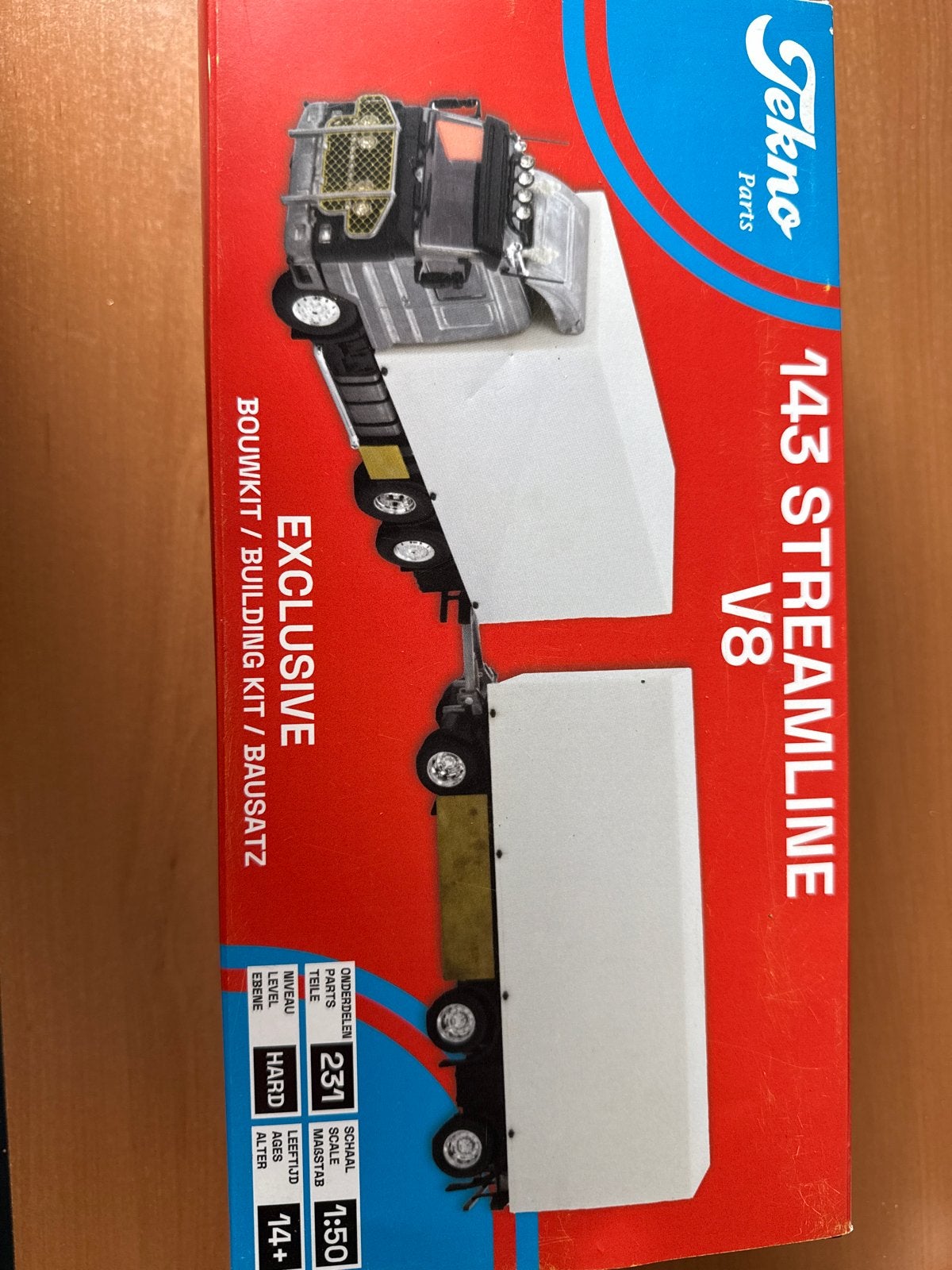 Tekno Parts 143 Streamline V8 Vrachtwagen Bouwkit, Overige merken, 1:50 of kleiner, Nieuw, Ophalen of Verzenden