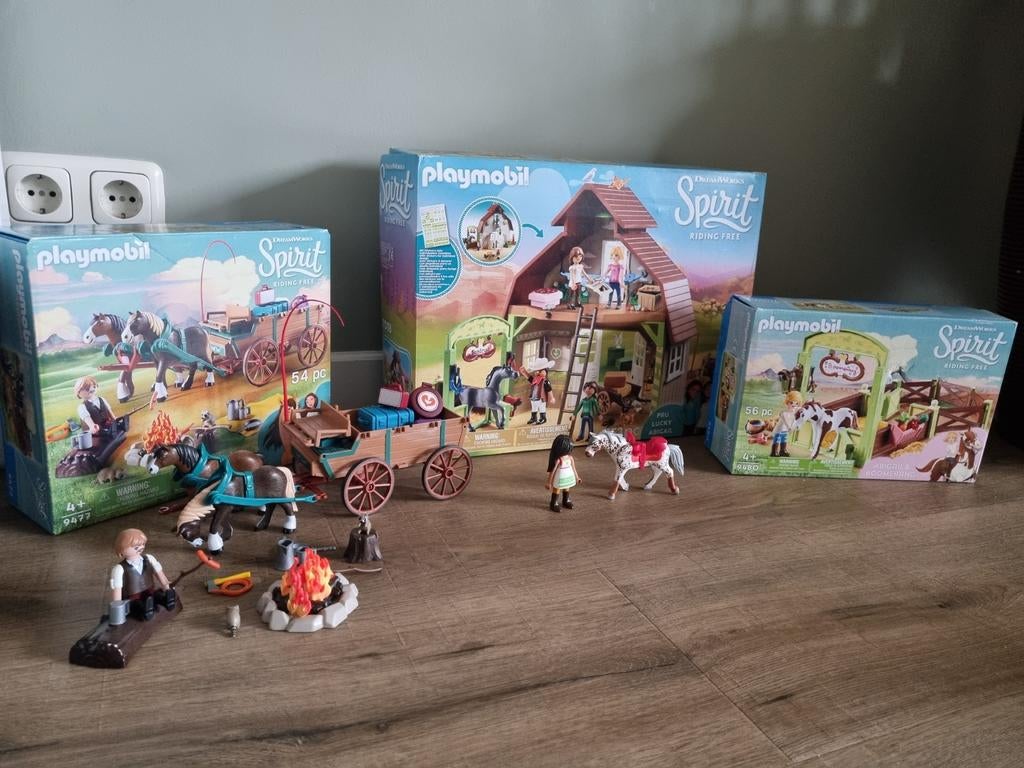 Playmobil Spirit sets zgan 70118 9477 9479 9480 70123, Kinderen en Baby's, Speelgoed | Playmobil, Ophalen of Verzenden, Zo goed als nieuw