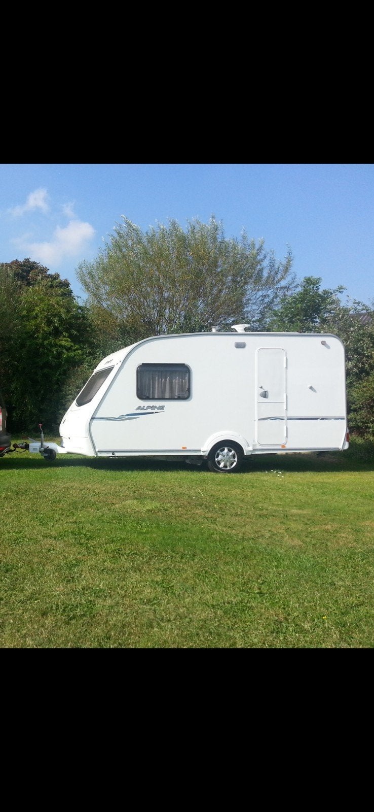 Sprite Alpine 2008, Caravans en Kamperen, Caravans, Particulier, tot en met 3, 750 - 1000 kg, Treinzit, Sprite, 2 aparte bedden