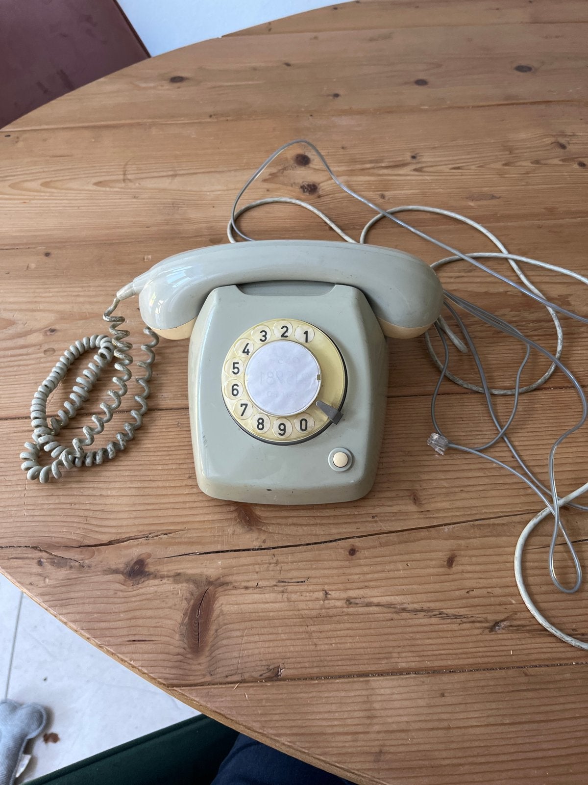 Vintage PTT type T65 draaischijf telefoon, Ophalen of Verzenden, Gebruikt, Met draaischijf