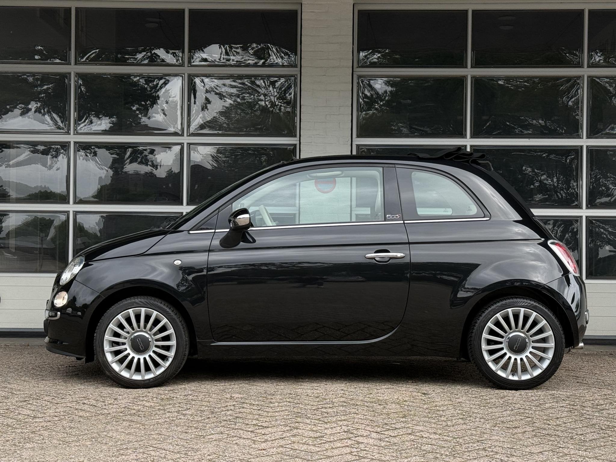 Fiat 500 C 1.2 Lounge | AIRCO | LEDER | BLUETOOTH BELLEN | P, Auto's, Euro 5, Gebruikt, 4 cilinders, Cabriolet