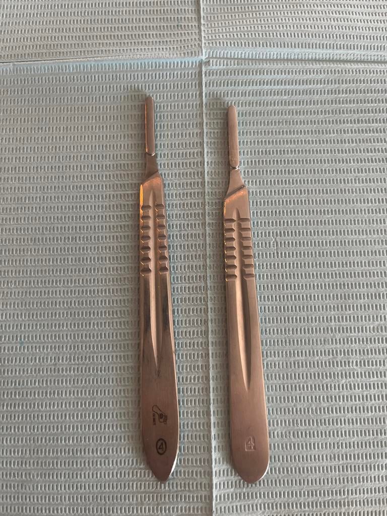 1 Scalpelhandvat, mesjes houder voor pedicure, maat 4, Ophalen of Verzenden