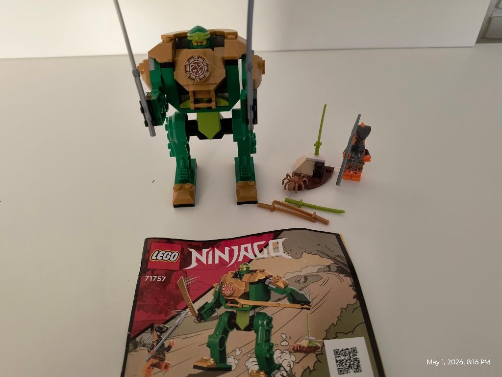 LEGO Ninjago 71757 Lloyd's Ninja Mech compleet set, Ophalen of Verzenden, Zo goed als nieuw, Complete set, Lego