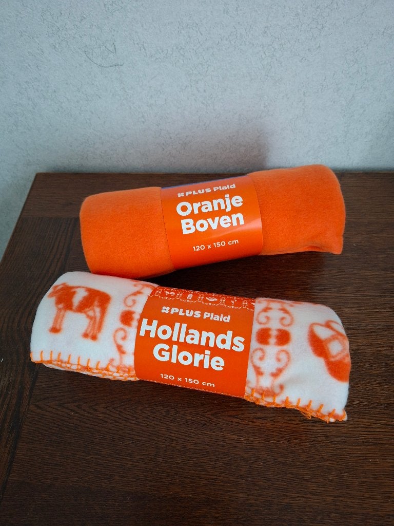 2x Fleece plaid wk motief, Ophalen, Zo goed als nieuw, Overige sporten, Overige typen
