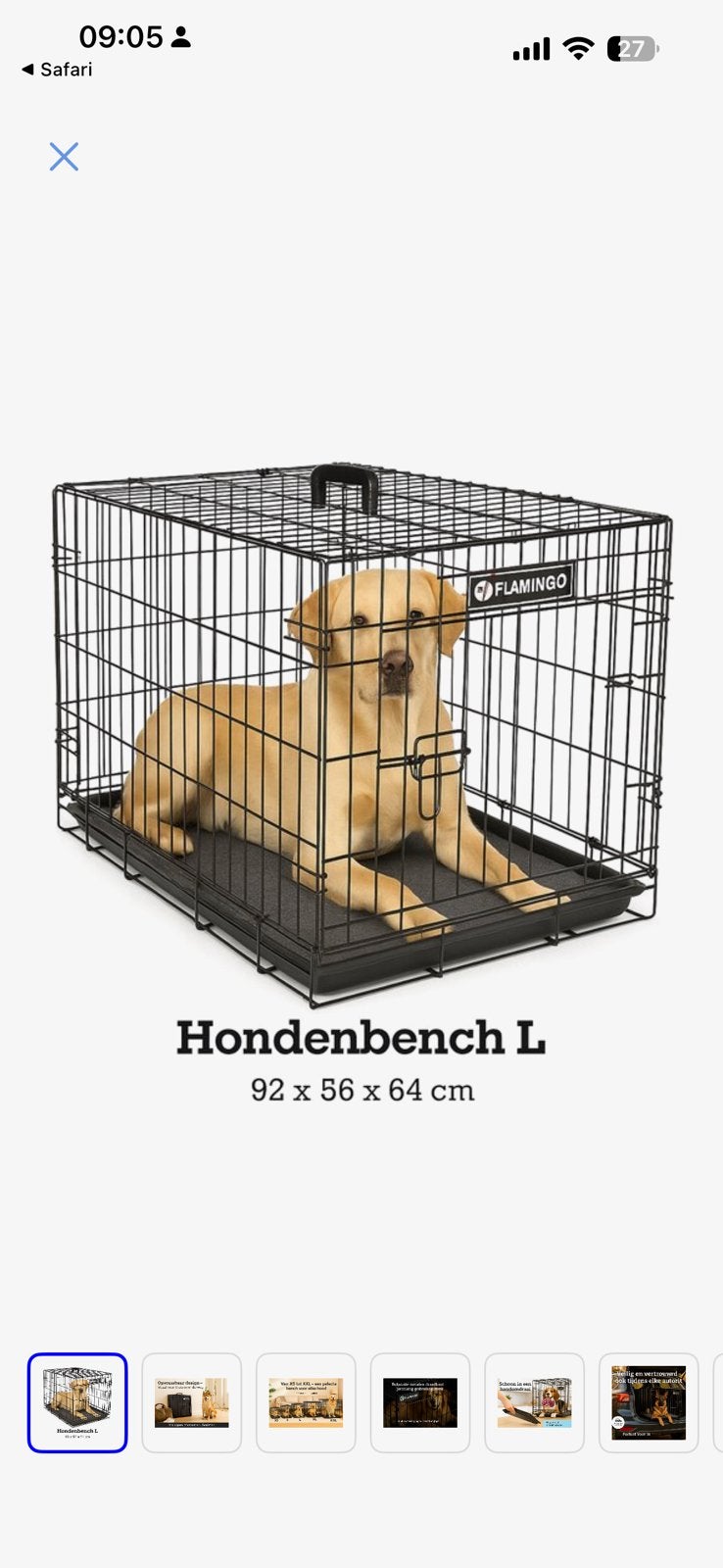 Bench flamingo nieuw L, Ophalen of Verzenden, Zo goed als nieuw