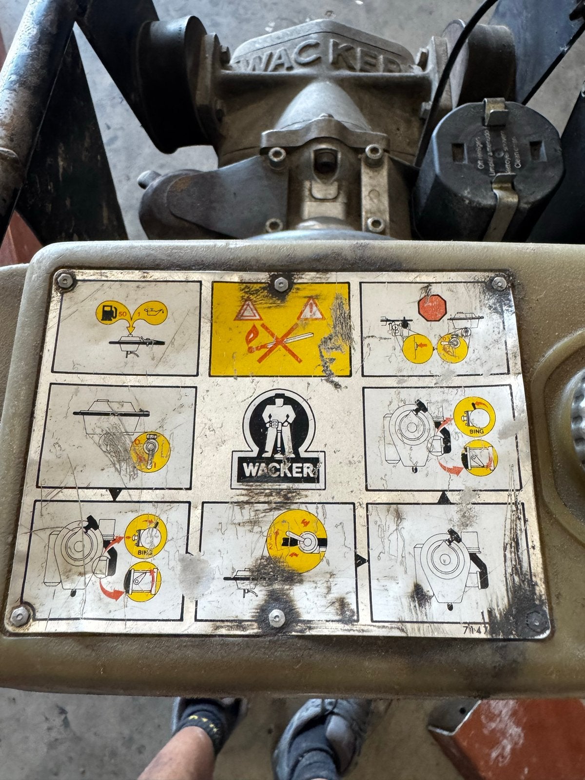 Wacker Stamper BS 45Y - Goed werkende trilplaat, Ophalen, Gebruikt