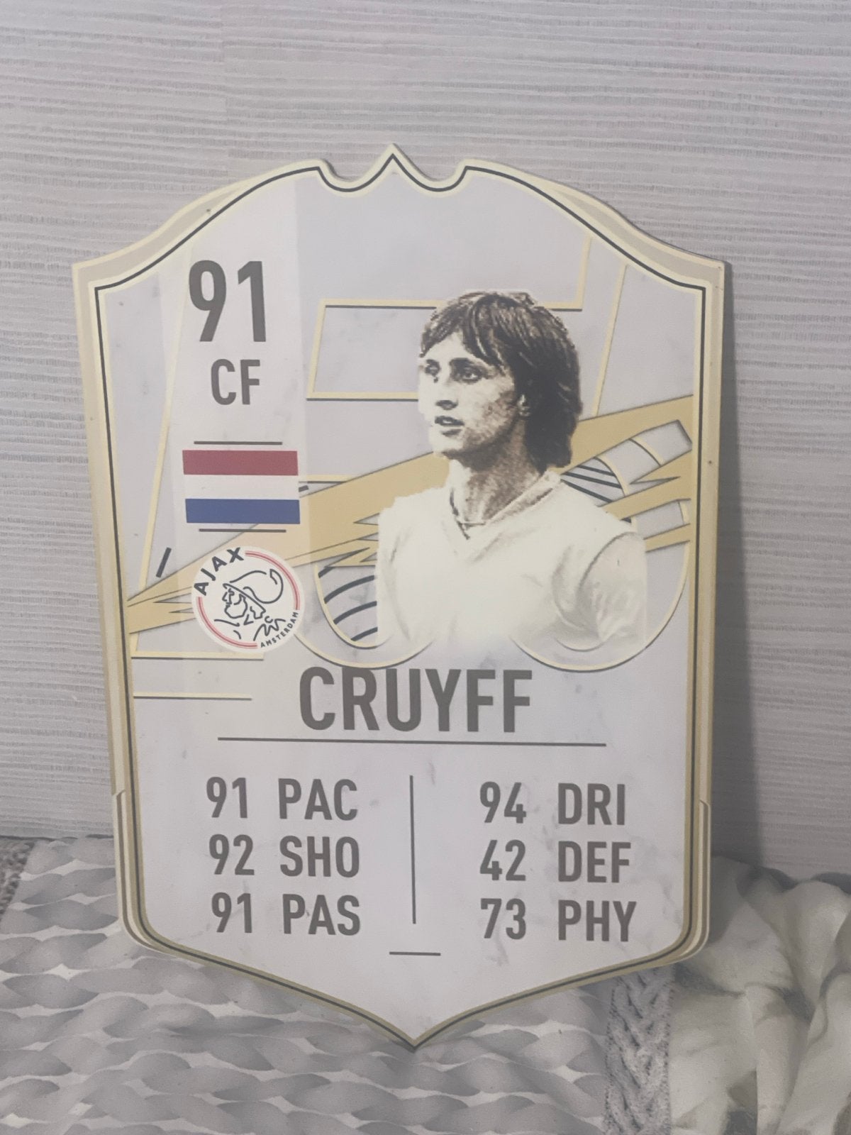 Johan Cruijff Icon kaart - Uniek verzamelobject, Verzamelen, Verzenden, Zo goed als nieuw, Ajax, Spelerskaart