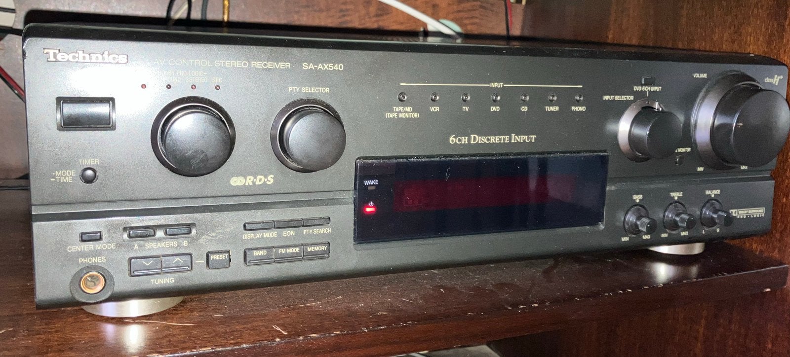 Technics SA-AX540 RDS AV Control Stereo Receiver, Overige merken, Gebruikt, Ophalen of Verzenden, 120 watt of meer
