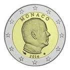 2 Euro Monaco 2016 - Reguliere Munt - UNC, Postzegels en Munten, Munten | Europa | Euromunten, Verzenden, Monaco, 2 euro, Losse munt