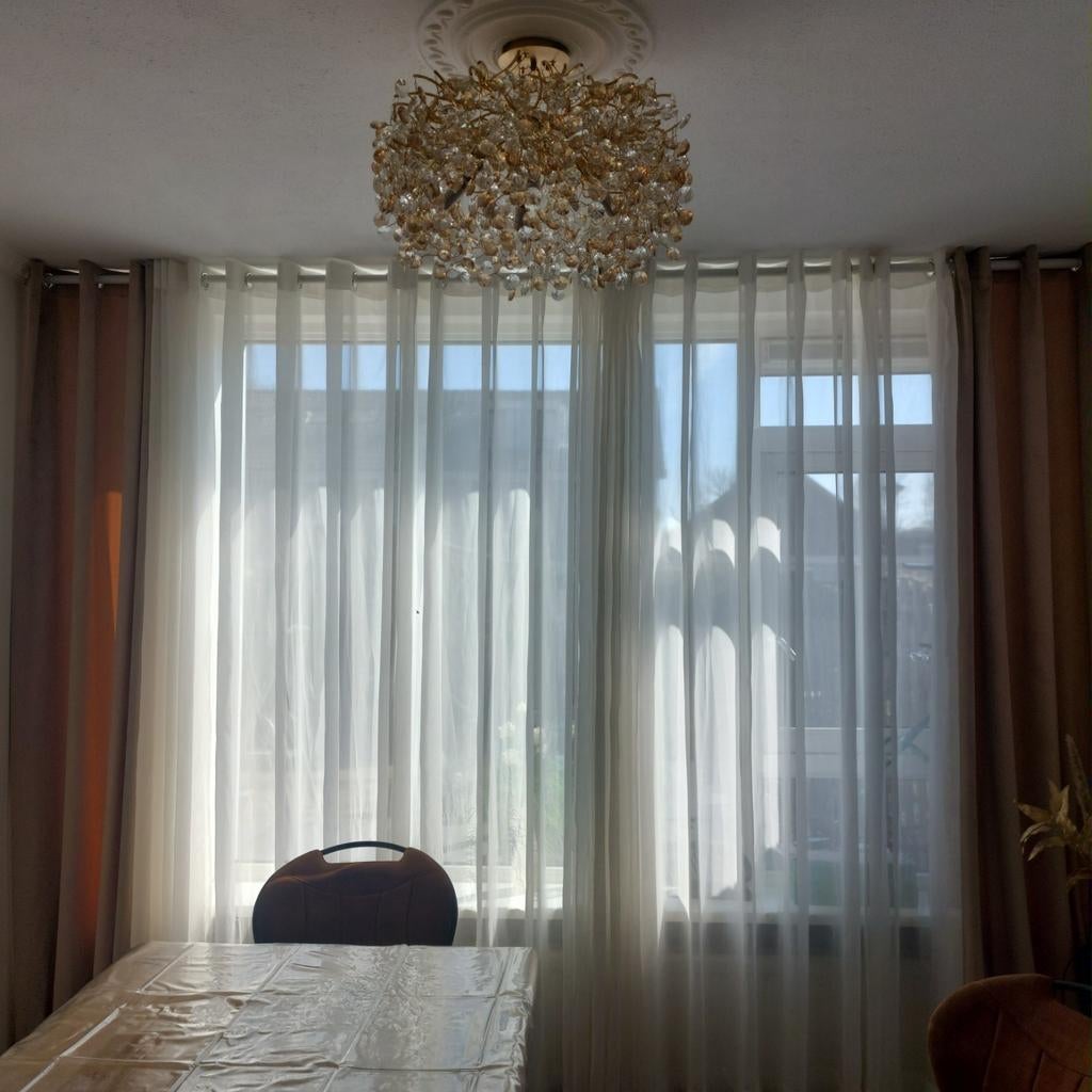 Gordijnen en  vitrage, Huis en Inrichting, Stoffering | Gordijnen en Lamellen, Ophalen of Verzenden, 200 cm of meer, 200 cm of meer
