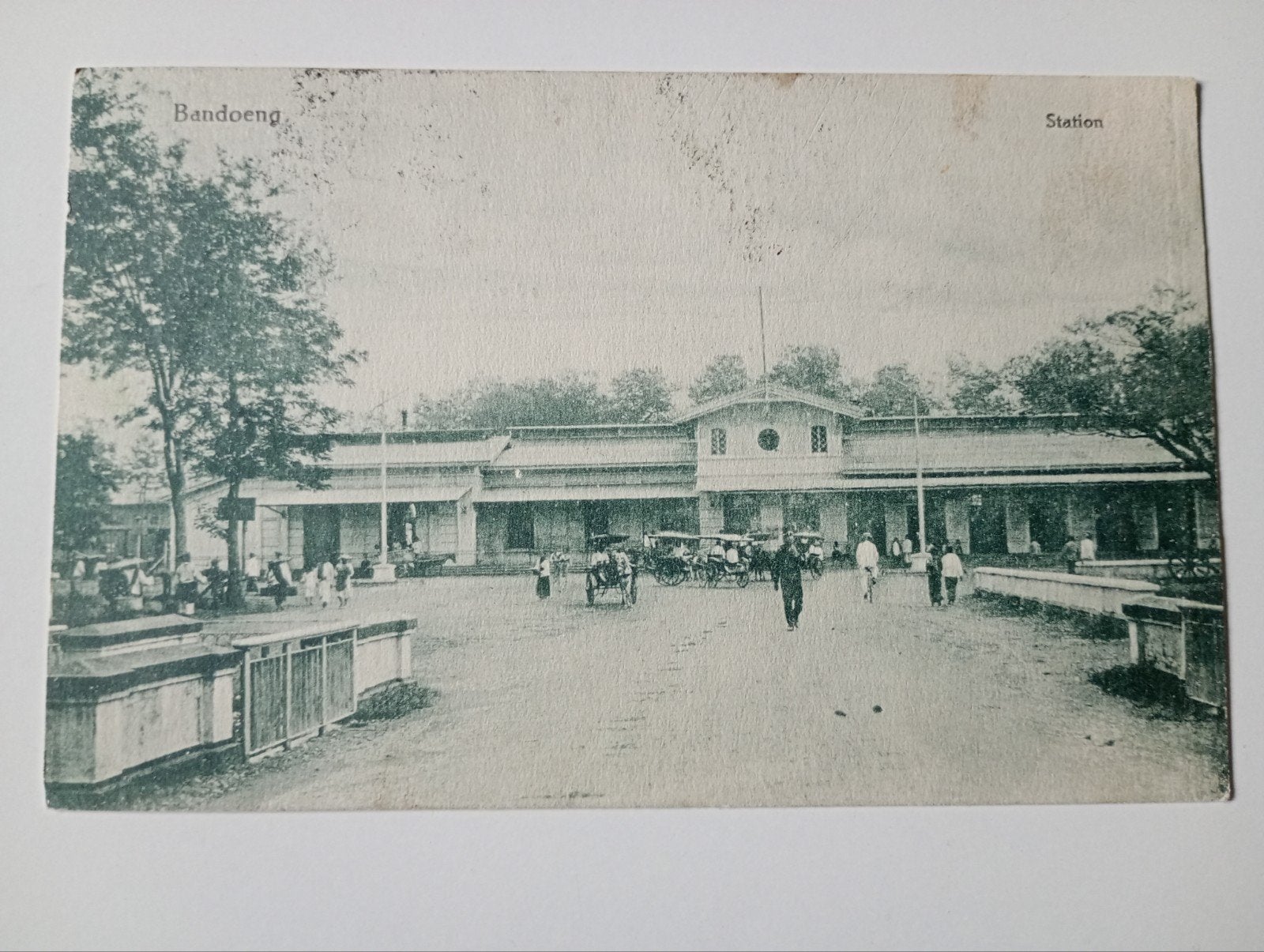 Nederlands Indië Bandoeng Station 1912, Ophalen of Verzenden, Voor 1920, Gelopen, Buiten Europa