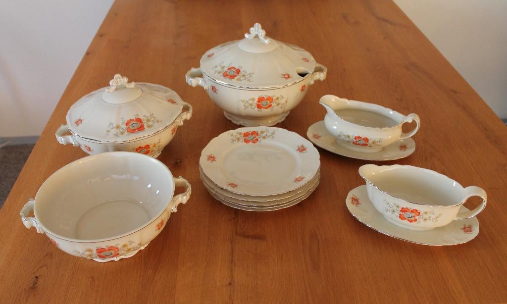 Antiek servies Arzberg Bavaria Porselein uit 1949, Antiek en Kunst, Ophalen of Verzenden