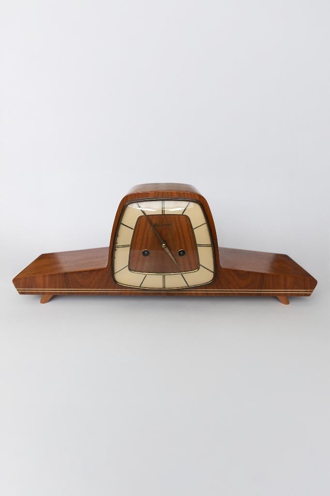 Vintage Mid Century Dugena Tischuhr Klok 1930/1940, Ophalen of Verzenden