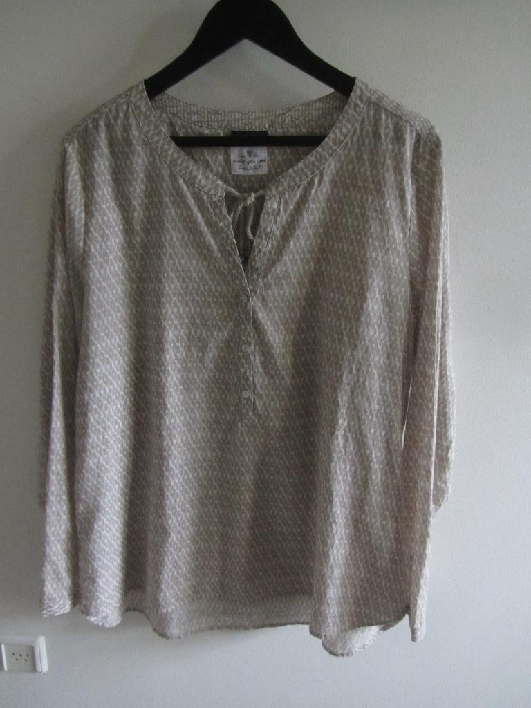 Shirt van Street One  beige 44, Beige, Nieuw, Ophalen of Verzenden, Lange mouw