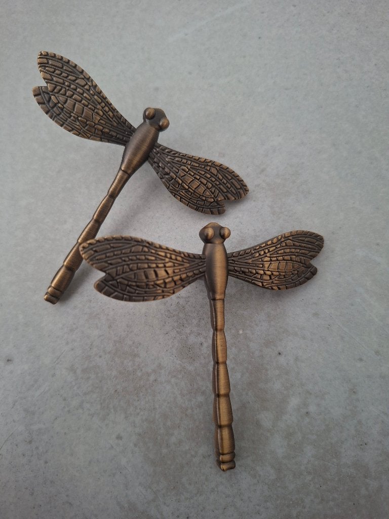 Kastknop libelle bronskleurig, Ophalen of Verzenden, Nieuw