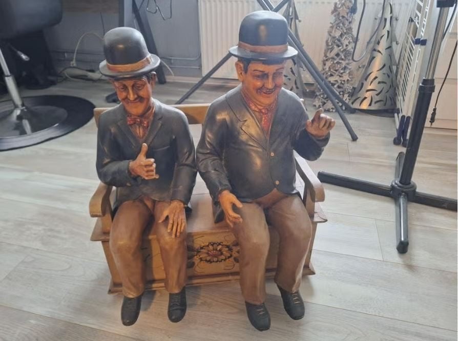 Leuke zittende laurel en hardy opbergkastje vitage, Ophalen, 50 tot 100 cm, Minder dan 50 cm
