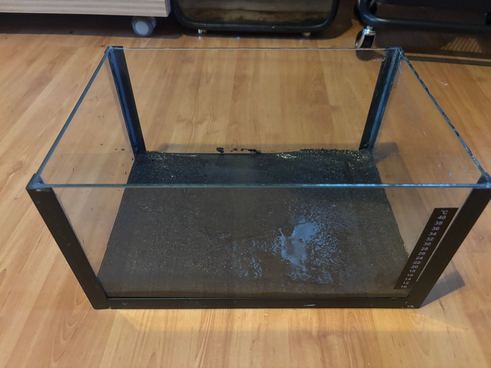 Aquarium (35x26x18 cm – ca. 16 Liter) incl. Zwart Zand, Dieren en Toebehoren, Vissen | Aquaria en Toebehoren, Ophalen, Zo goed als nieuw