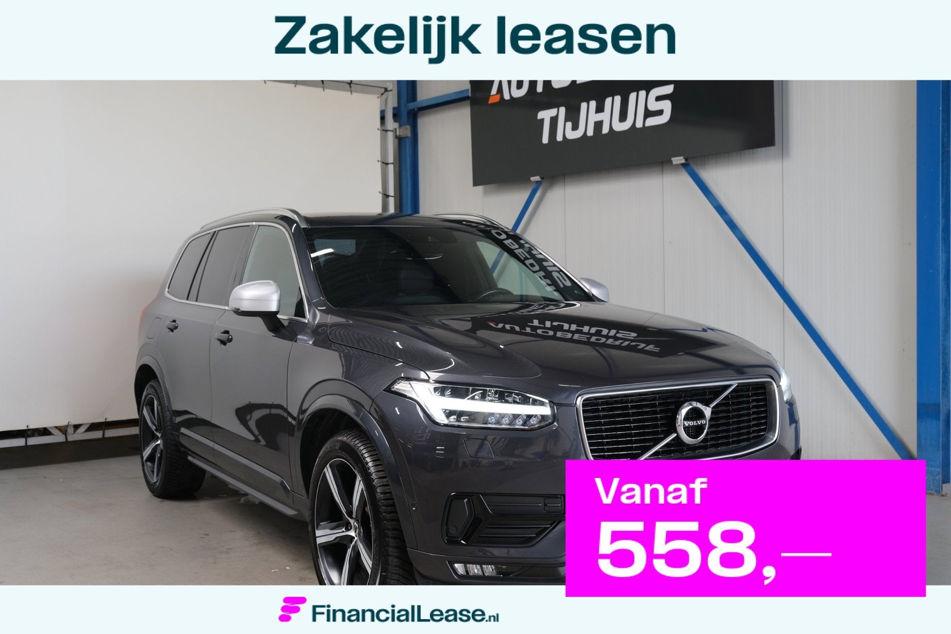 Volvo XC90 2.0 D5 AWD R-Design > Grijs kenteken <, Gebruikt, Euro 6, 4 cilinders, Alcantara