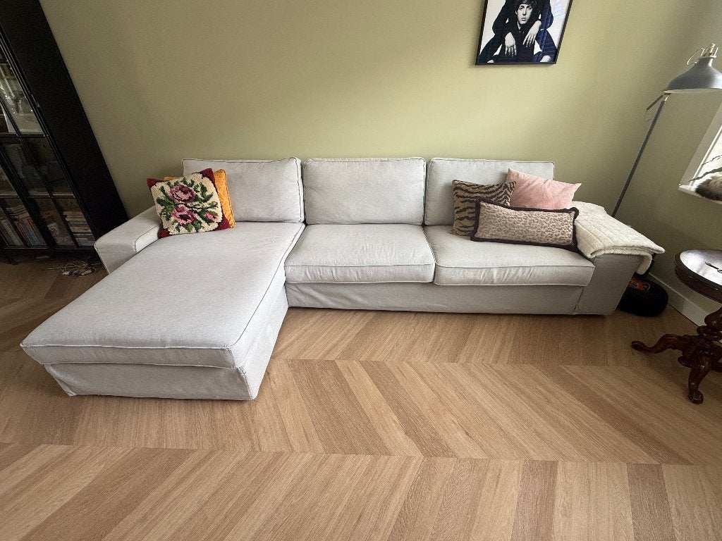 IKEA KIVIK hoekbank met chaise longue, Ophalen, Gebruikt, Hoekbank, 300 cm of meer