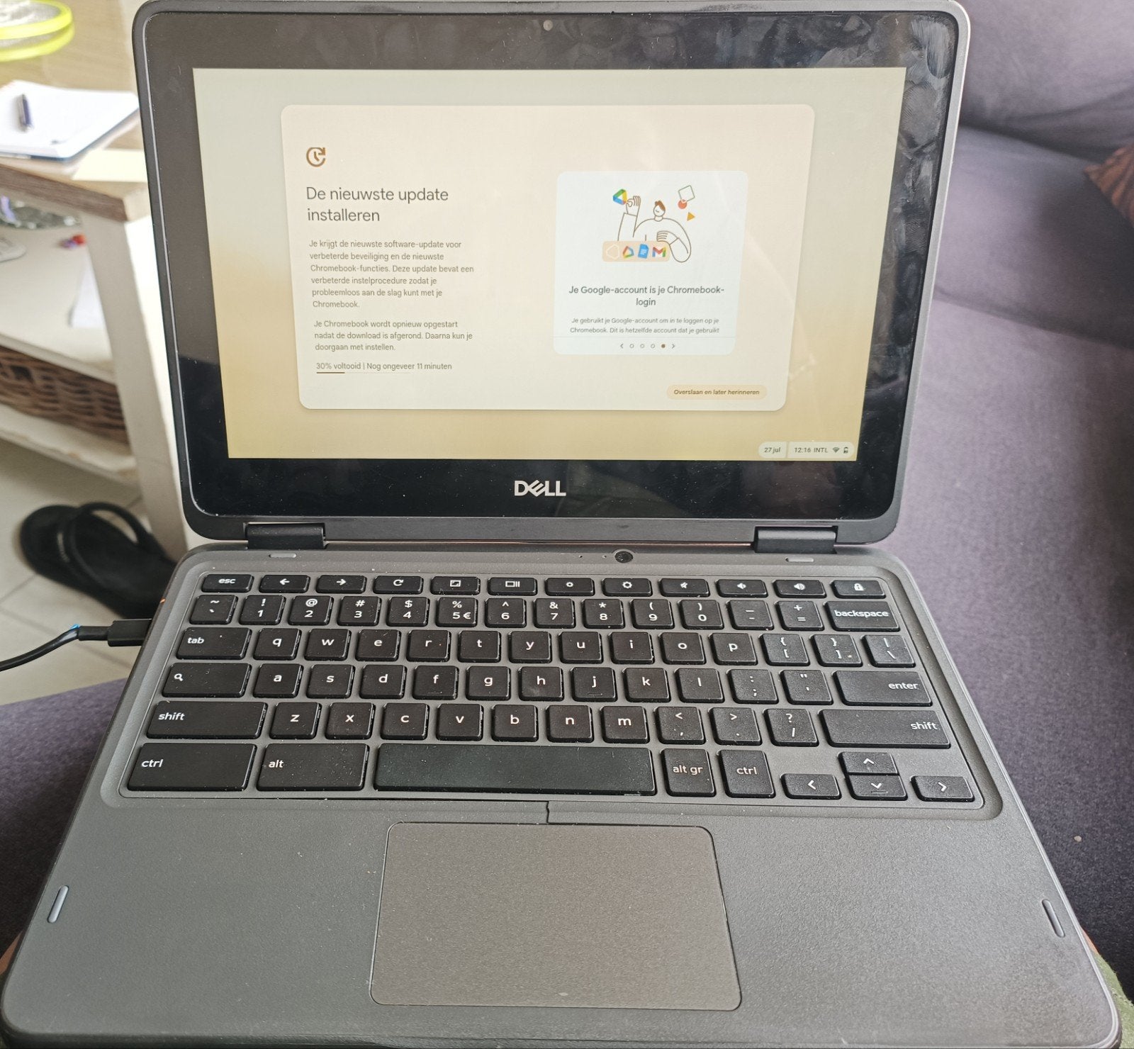 Dell Chromebook 3100 2-in-1, Qwerty, Touchscreen, Ophalen of Verzenden, 32 GB of minder