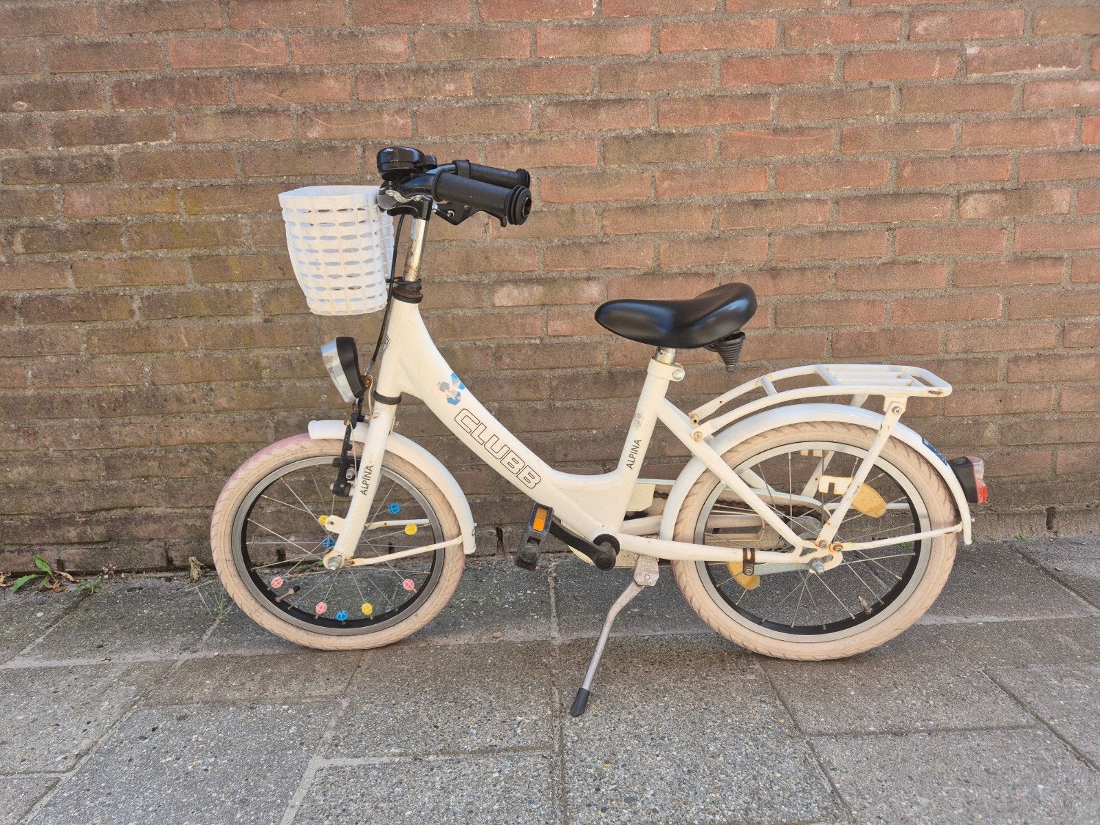 Alpina Clubb 16 inch kinderfiets met mandje, Ophalen, Terugtraprem, Clubb Alpha, 16 tot 20 inch