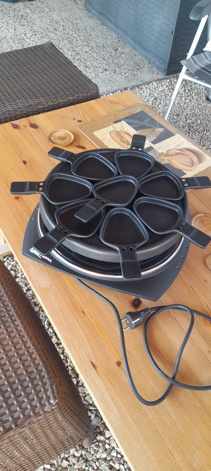 Tefal 8 persoons Gourmetstel compleet, Ophalen, Gebruikt
