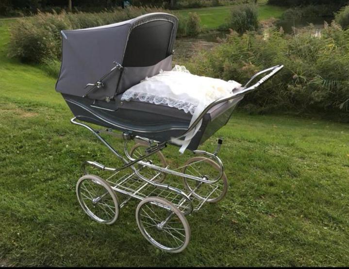 Prachtige ‘70 Silver Cross klassieke kinderwagen/grijs!, Kinderen en Baby's, Kinderwagens en Combinaties, Ophalen, Zo goed als nieuw