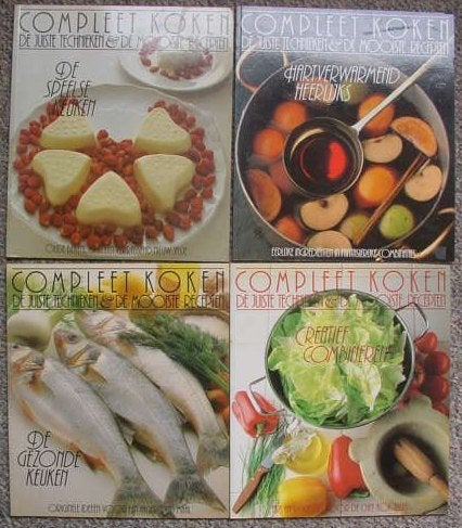 4 x Compleet koken - De juiste technieken, Boeken, Kookboeken, Ophalen of Verzenden, Zo goed als nieuw, Tapas, Hapjes en Dim Sum