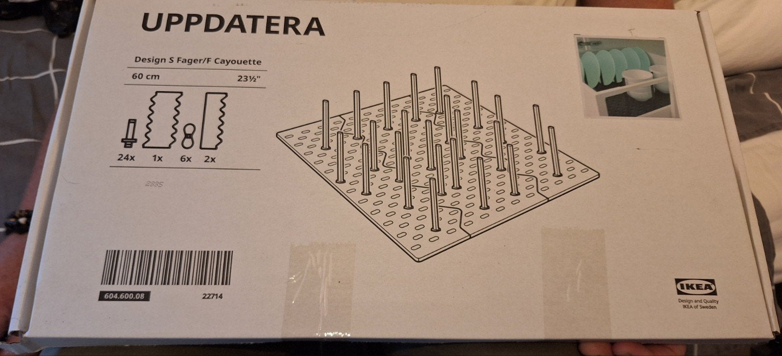 IKEA UPPdatera Bordenrek - Nieuw in doos, Ophalen, Bordenrek, IKEA, Kunststof