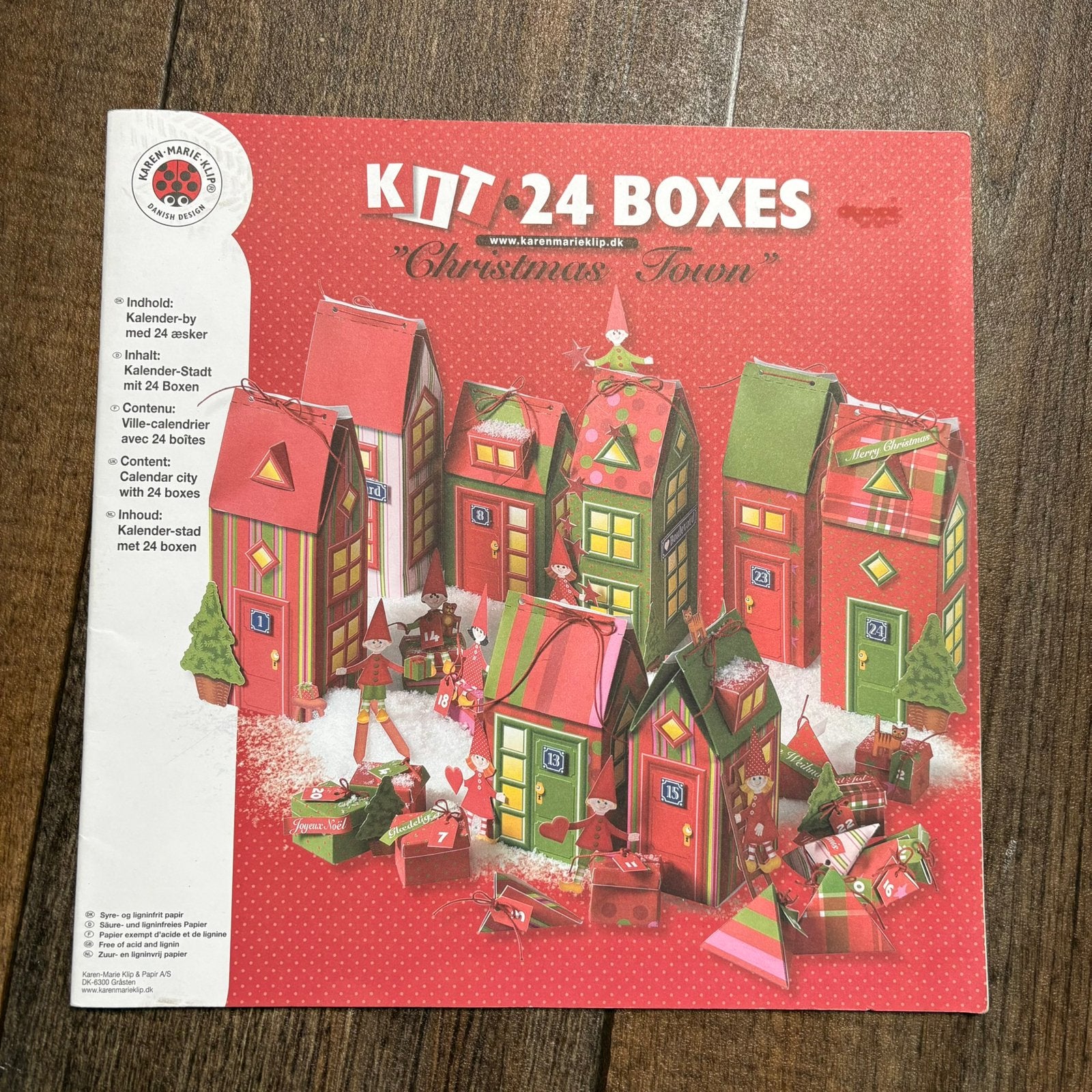 Kerst adventdooosjes maken 30x30 blok nu 5,00, Hobby en Vrije tijd, Ophalen of Verzenden, Zo goed als nieuw, Kerst, Pons of Mal