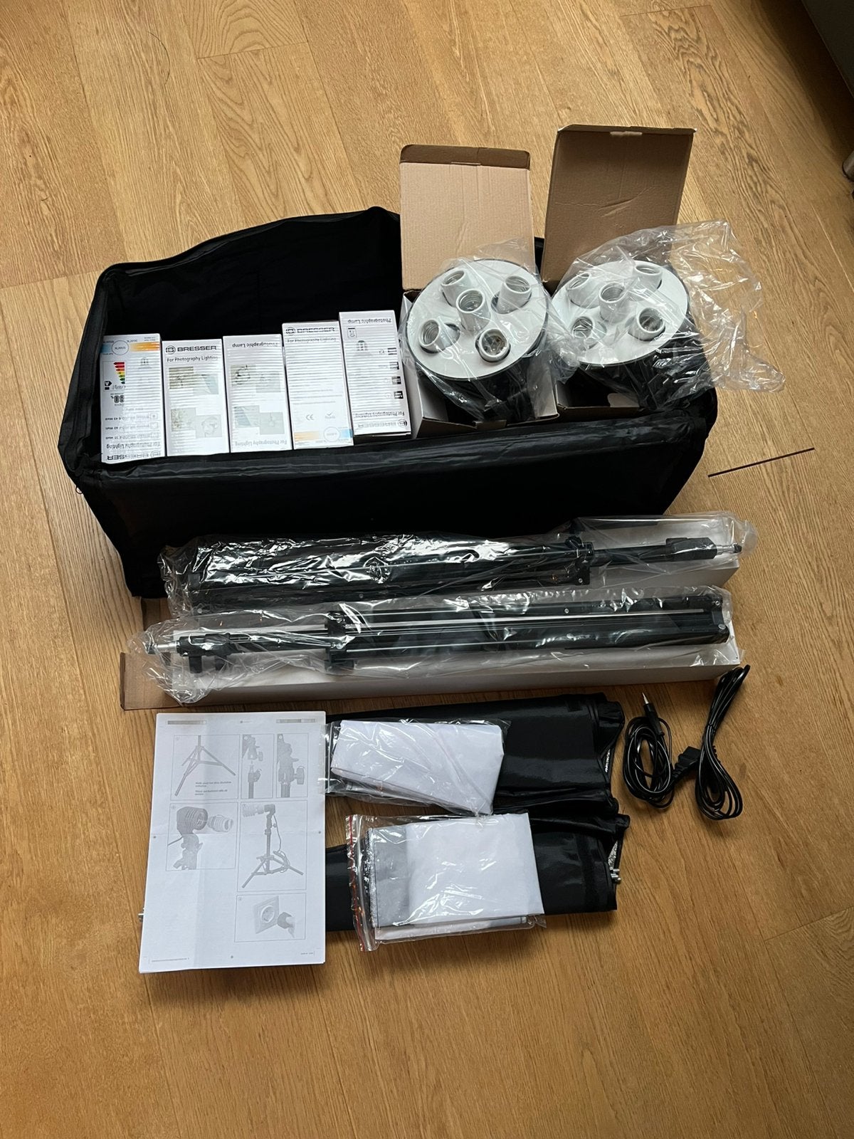 Nieuwe Bresser daglichtset, Ophalen, Lamp of Flitsset, Nieuw, Bresser