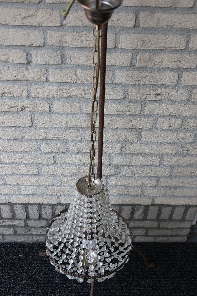 prachtige oude hanglamp van murano glas, Ophalen of Verzenden, Gebruikt, Glas, Minder dan 50 cm