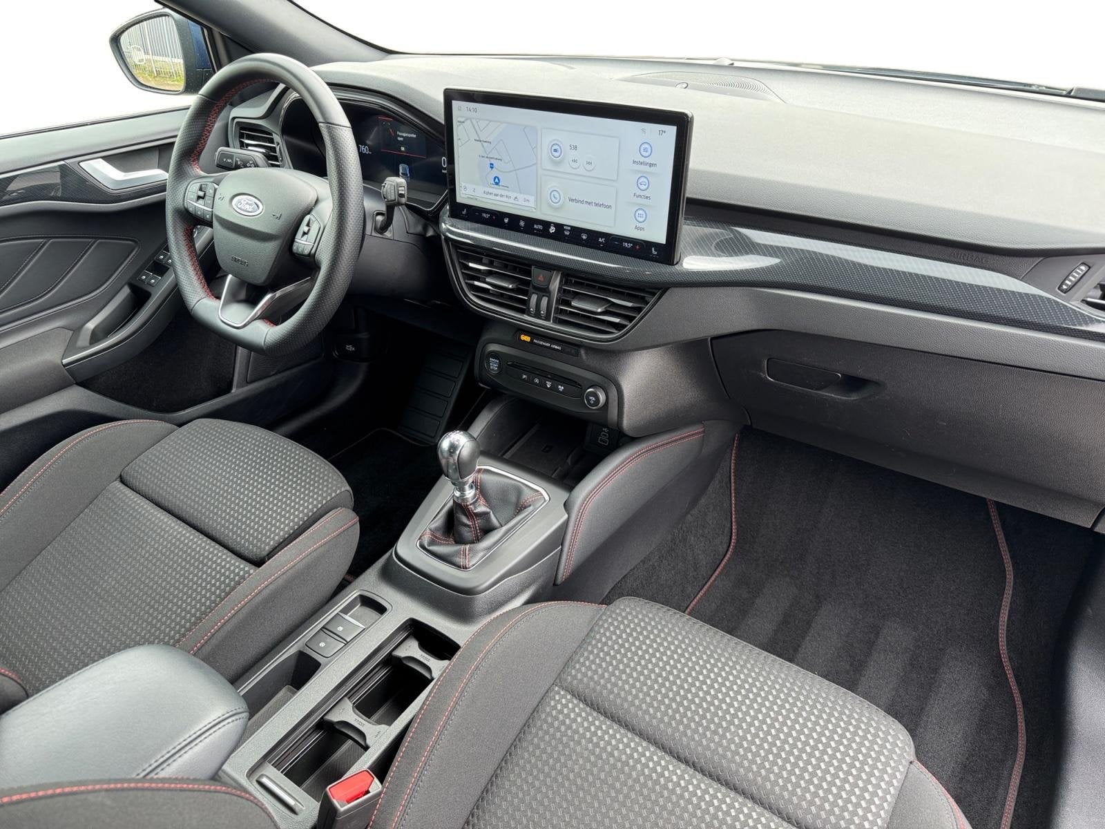 Ford Focus Wagon 1.0 EcoBoost Hybrid ST Line X | NL auto | 1, Auto's, Ford, 12 maanden, Gebruikt, Blauw, Origineel Nederlands